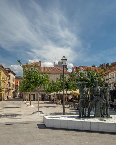 Trg Cilnica, the main square of Senj