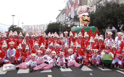 Costumed groups at the Rijeka Carnival