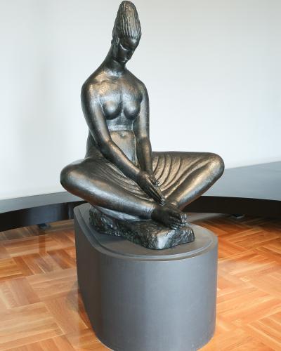 A bronze sculpture by Ivan Meštrović in the Meštrović Gallery, Split