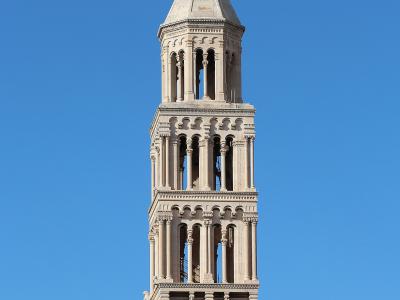 The Romanesque bell tower of the Cathedral of Saint Domnius, Split