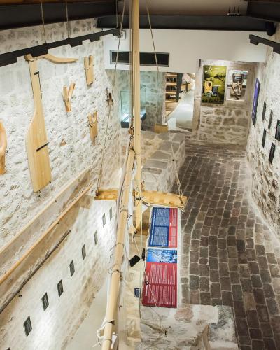 Inside the Betina Museum of Wooden Shipbuilding on Murter
