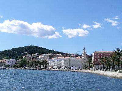Marjan hill rising above Split's waterfront