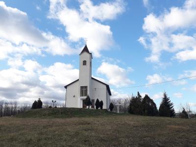 Hilltop church of the Holy Cross at Blaževci near Vrbovsko