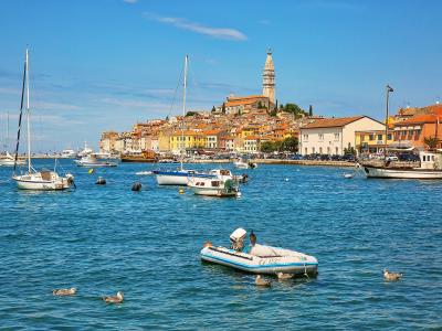 View to Rovinj old town