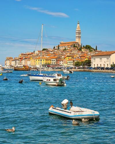View to Rovinj old town