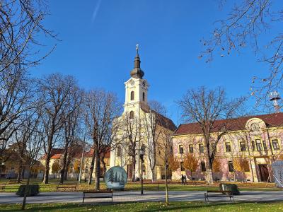 Baroque parish church of Saints Eusebius and Pollio on the main square of Vinkovci