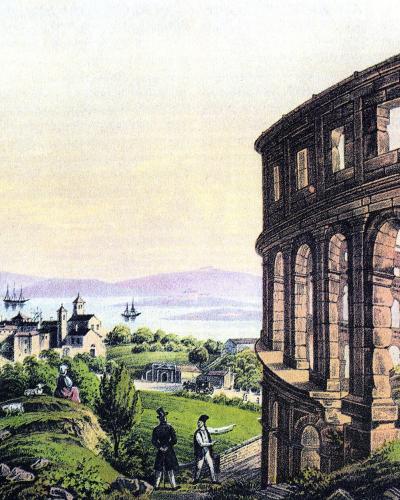 Pula roman theatre c1840