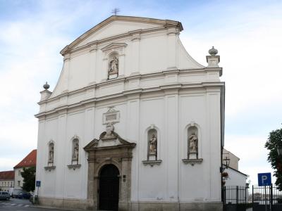The Baroque facade of St. Catherine's Church in Zagreb's Upper Town