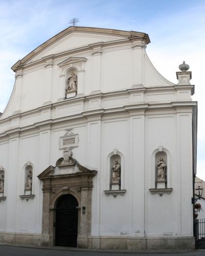 The Baroque facade of St. Catherine's Church in Zagreb's Upper Town